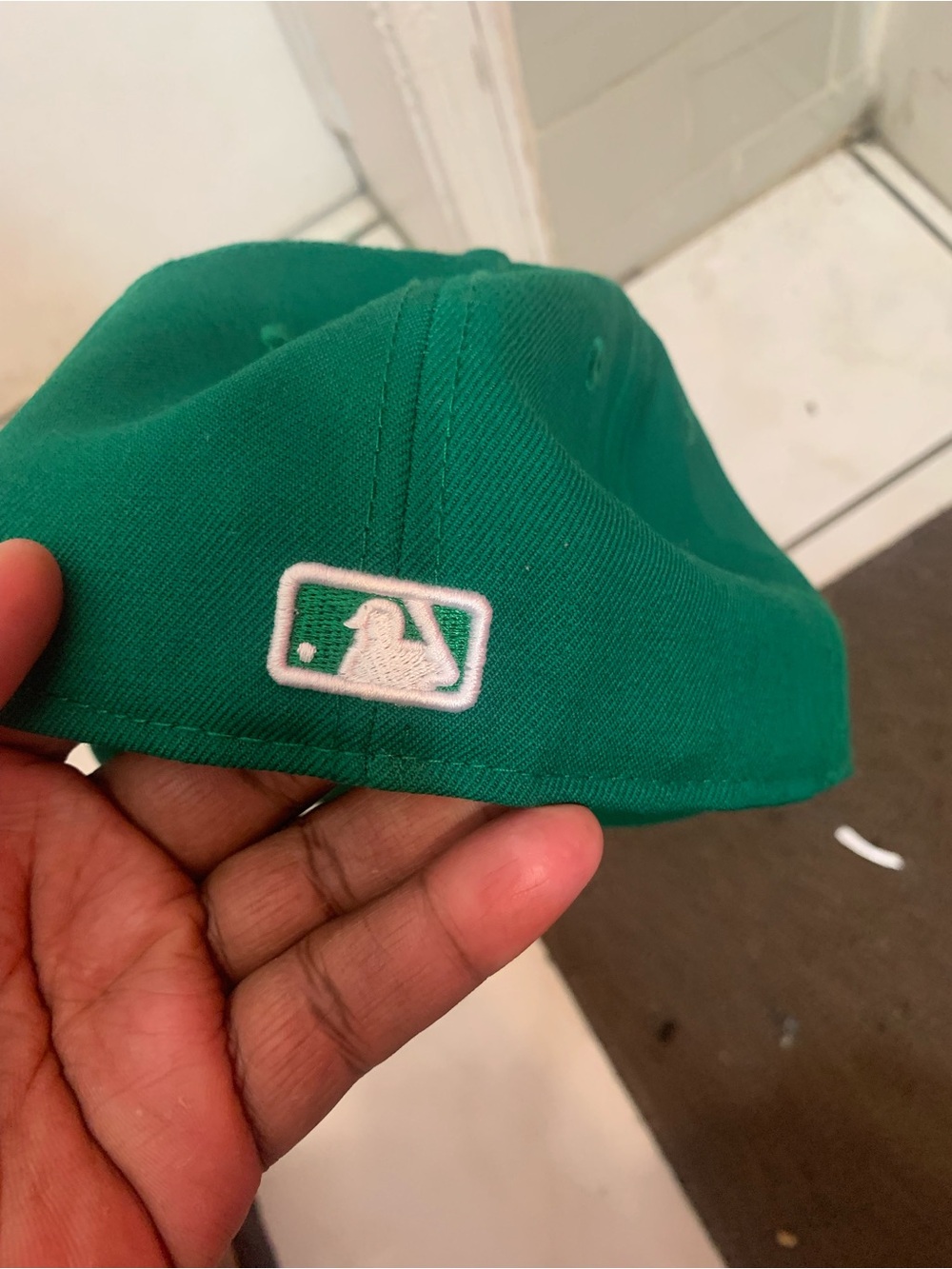 MLB Green & White Fitted Hat
